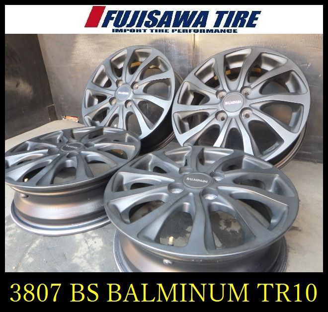 【3807】J送料無料▲BS BALMINOM TR10▲14x4.5J 4穴 100 +45▲4本 26102894 16,117円