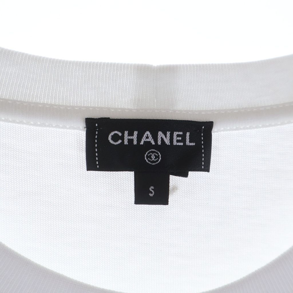 CHANEL (シャネル) ハートココマークフロントプリント 半袖Tシャツ