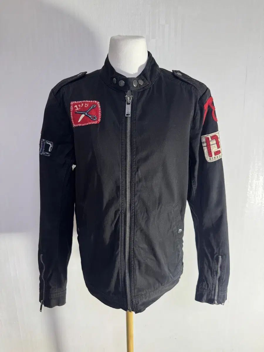 DIESEL パッチ コットン バイカー ジャケット