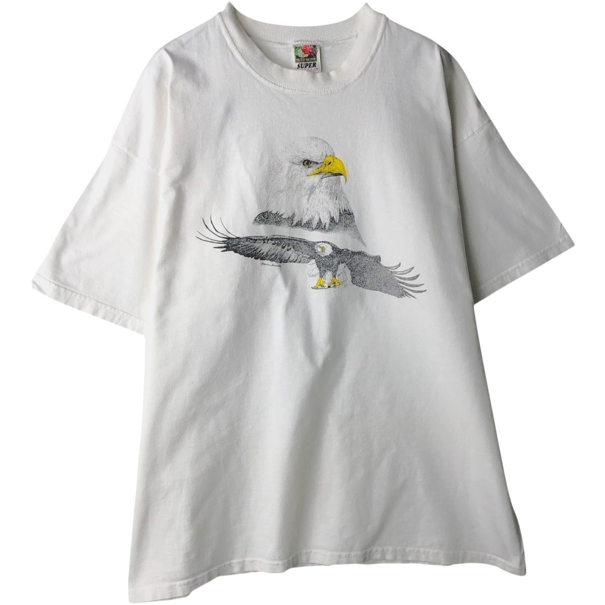 古着 フルーツオブザルーム FRUIT OF THE LOOM SUPER COTTON 鷲柄 