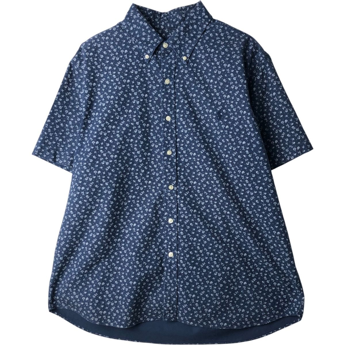 古着 ラルフローレン Ralph Lauren POLO RALPH LAUREN ボタニカル柄 半袖 ボタンダウンシャツ メンズXL相当/eaa643944