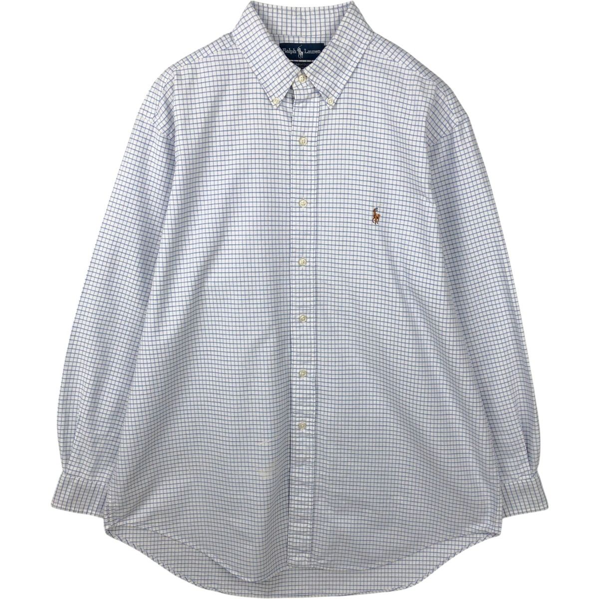 古着 ラルフローレン Ralph Lauren YARMOUTH 長袖 ボタンダウンチェックシャツ メンズL相当/eaa643867