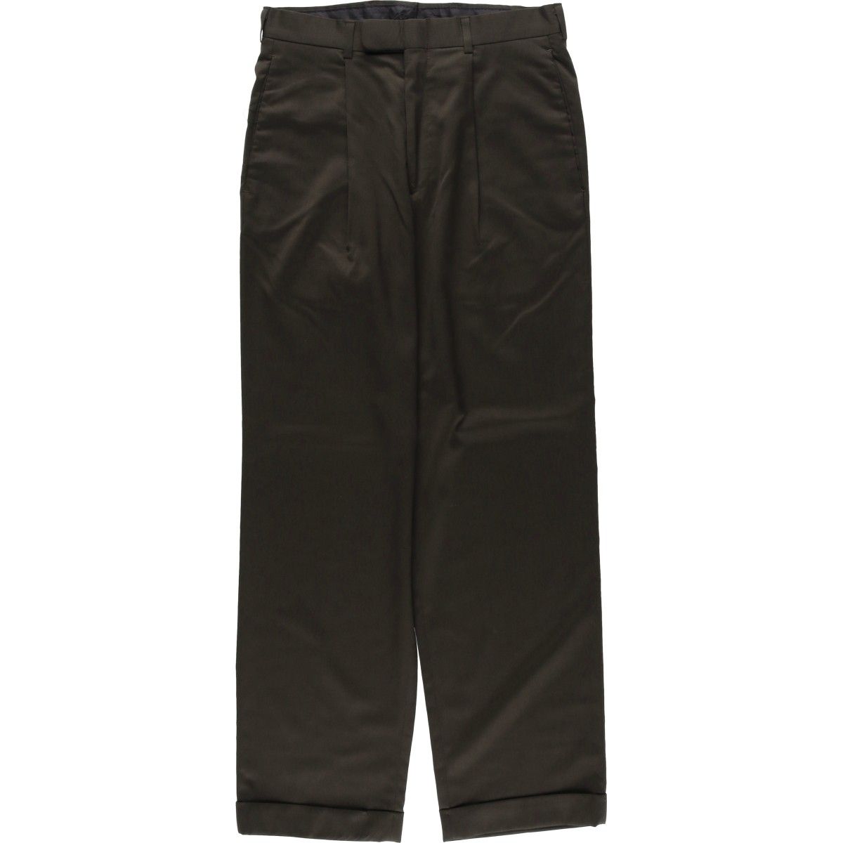 古着 ダナキャランニューヨーク DKNY ワンタック スラックス ワイドパンツ メンズw30相当/eaa643105