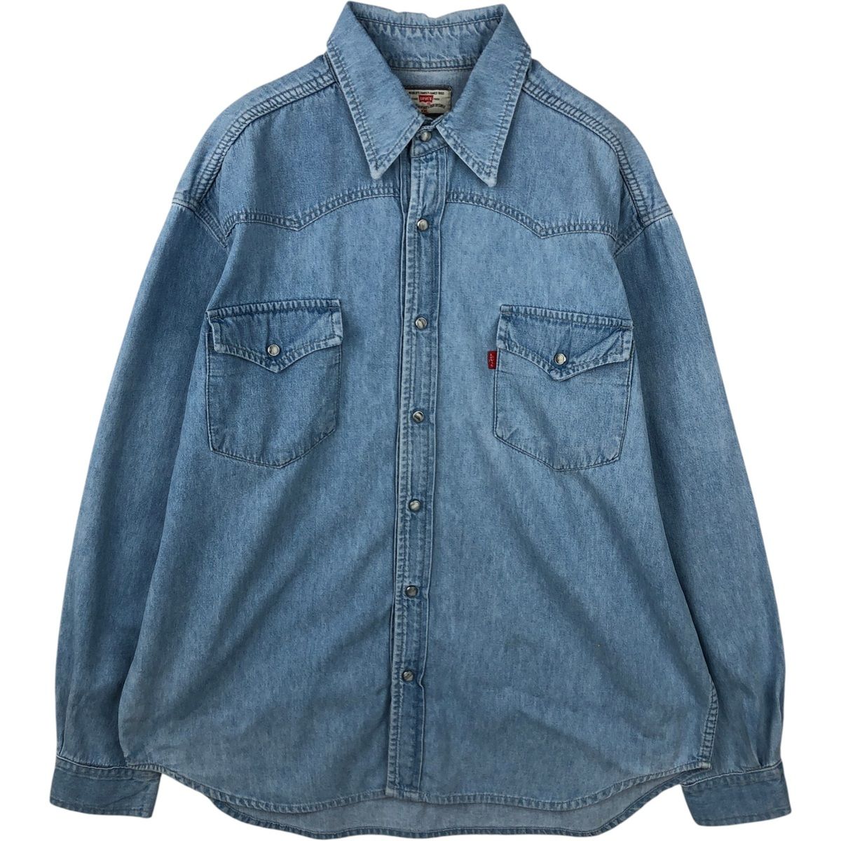 古着 リーバイス Levi's 長袖 デニム ウエスタンシャツ メンズXXL相当/eaa643859