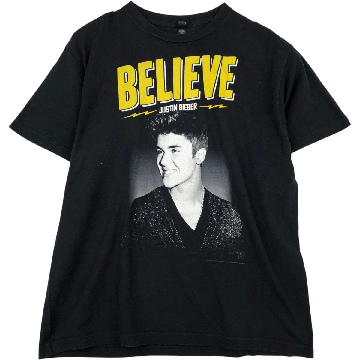 古着 タルテックス TULTEX JUSTIN BIEBER ジャスティンビーバー バンドTシャツ バンT メンズXL相当/eaa640401