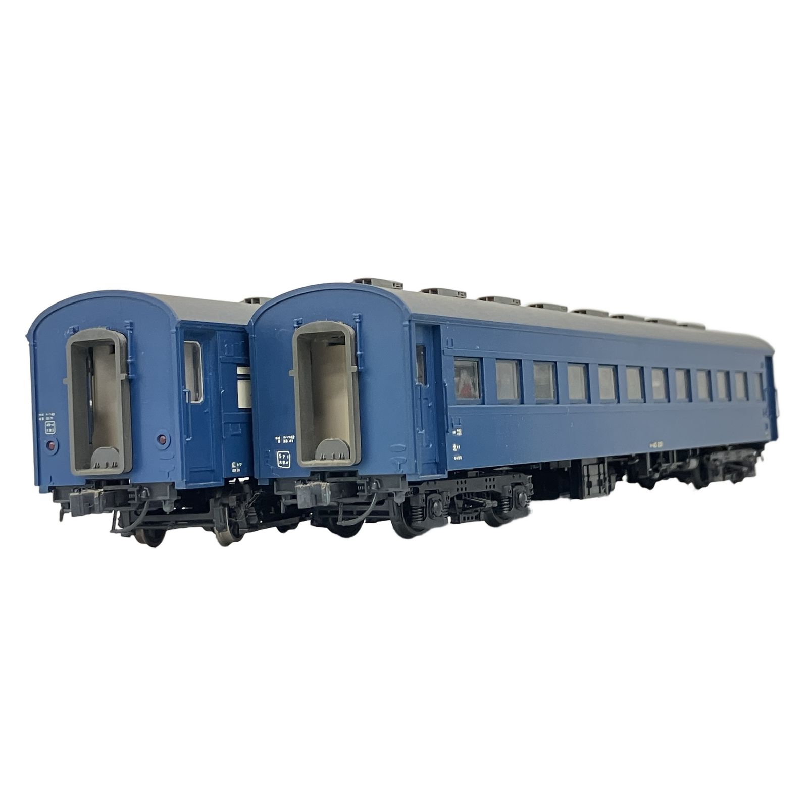 KATO 1-551 スハ43 1-552 オハフ42 改装形 国鉄客車 ブルー 2両セット HOゲージ 鉄道模型 中古 K11226688