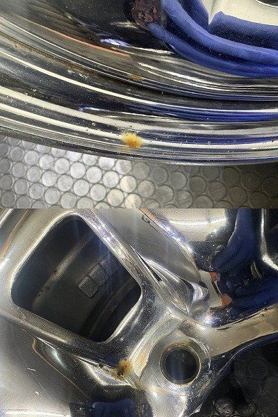 希少】TOYOTA トヨタ 100系ハイエース 純正スチールホイール メッキ鉄 