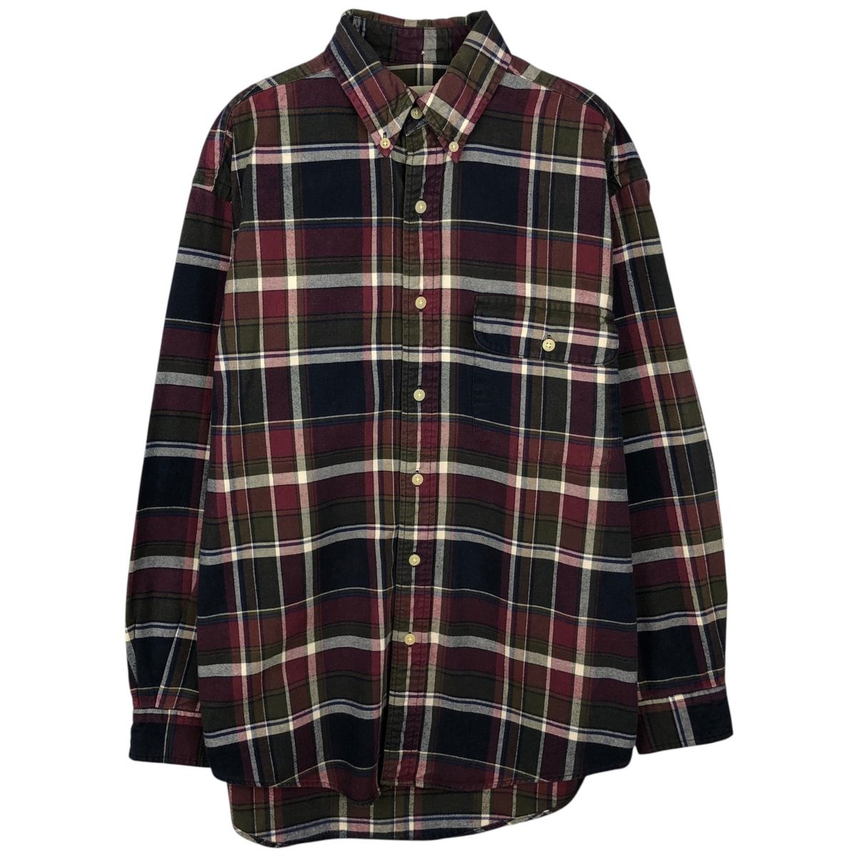 古着 ~00年代 エディーバウアー Eddie Bauer 長袖 ボタンダウンチェックシャツ メンズS相当/eaa643893