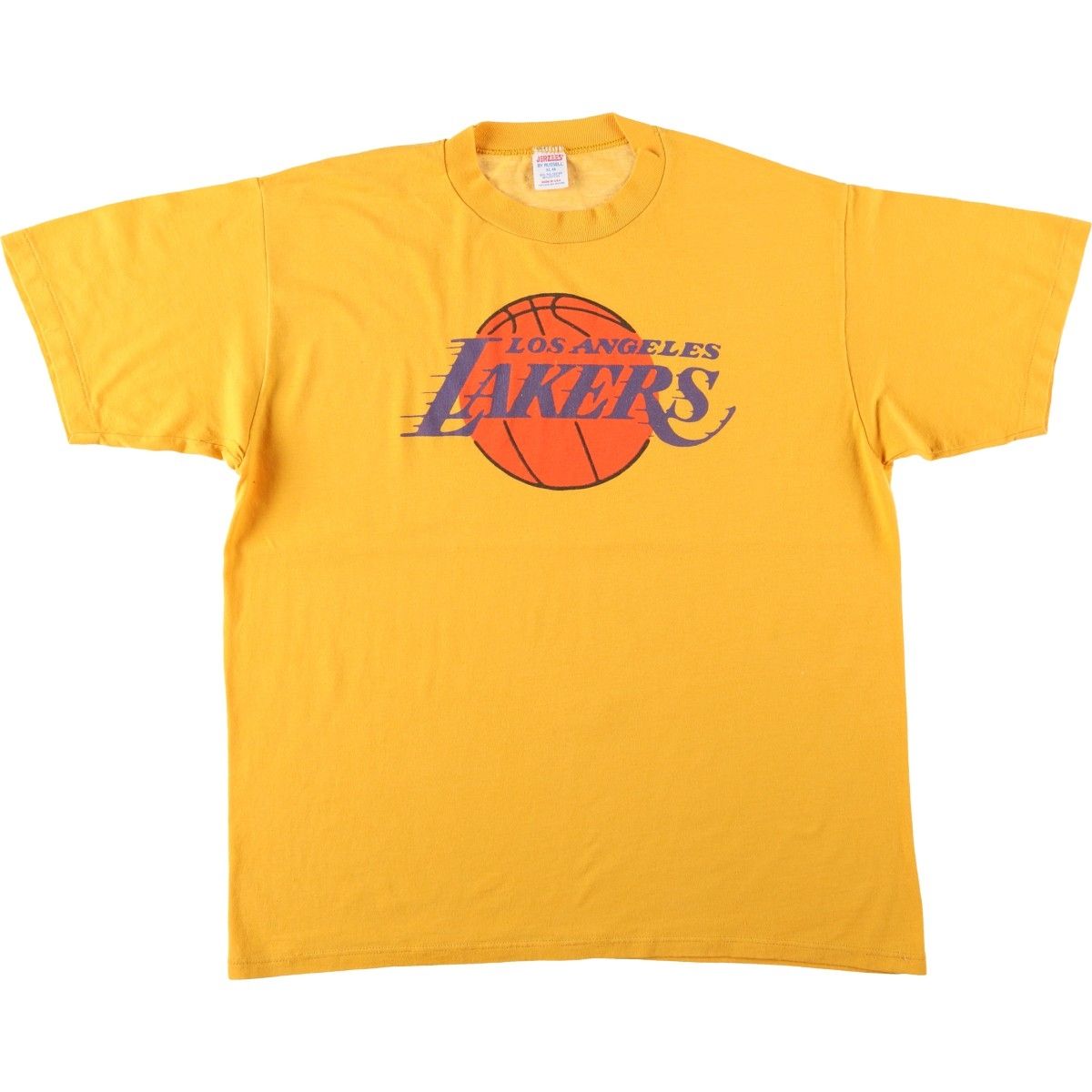 古着 90年代 ジャージーズ Jerzees NBA LOS ANGELES LAKERS ロサンゼルス レイカーズ スポーツプリントTシャツ USA製/eaa639003
