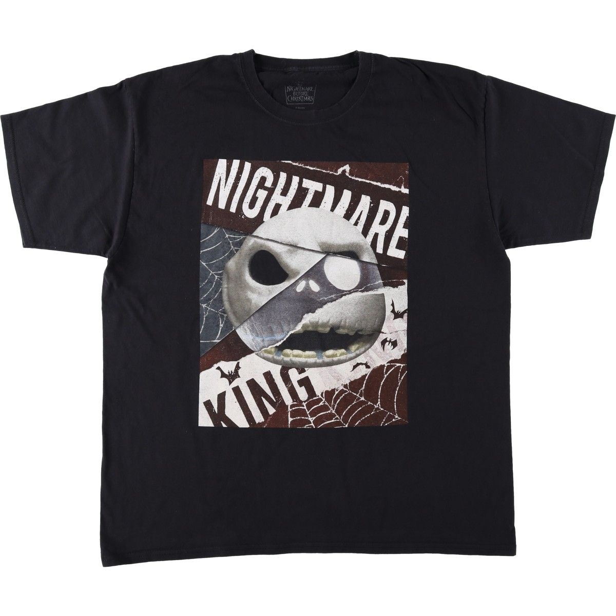 古着 THE NIGHTMARE BEFORE CHRISTMAS ナイトメアー ビフォア クリスマス キャラクタープリントTシャツ メンズXL相当/eaa640111