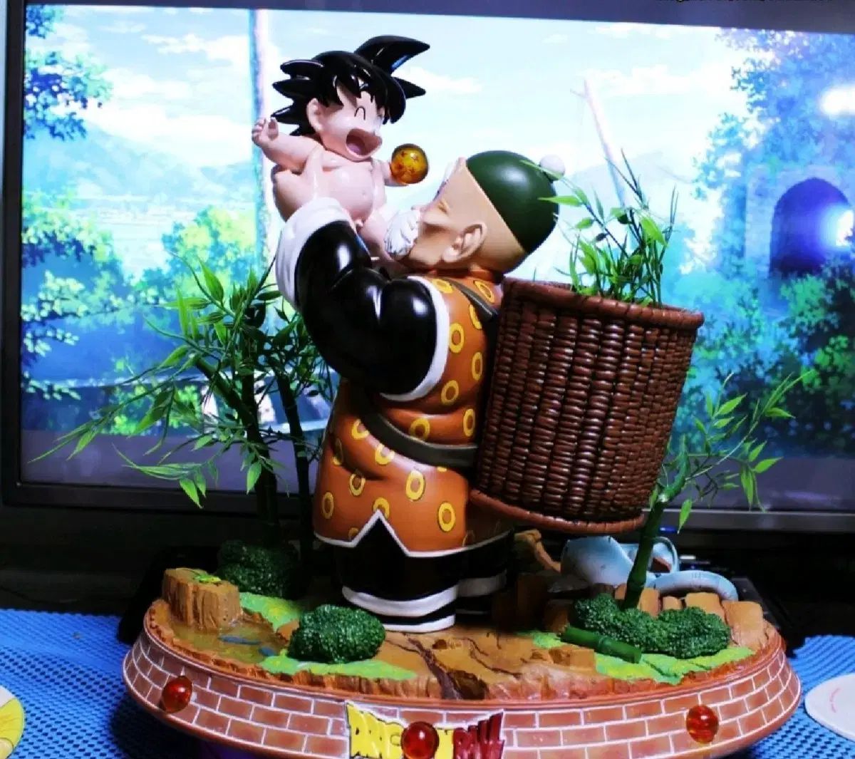 ドラゴンボール 孫悟飯&赤ちゃん悟空 初出会いチェキ風 レジン