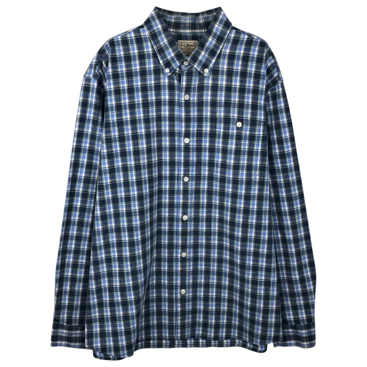 古着 エルエルビーン L.L.Bean 長袖 ボタンダウンチェックシャツ メンズL相当/eaa643890