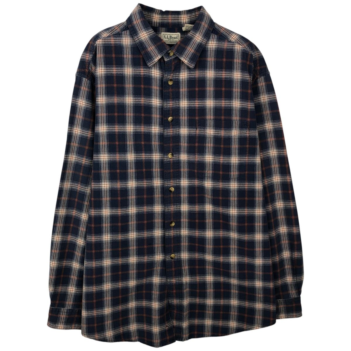 古着 ~00年代 エルエルビーン L.L.Bean 長袖 コットンチェックシャツ メンズL相当/eaa643904