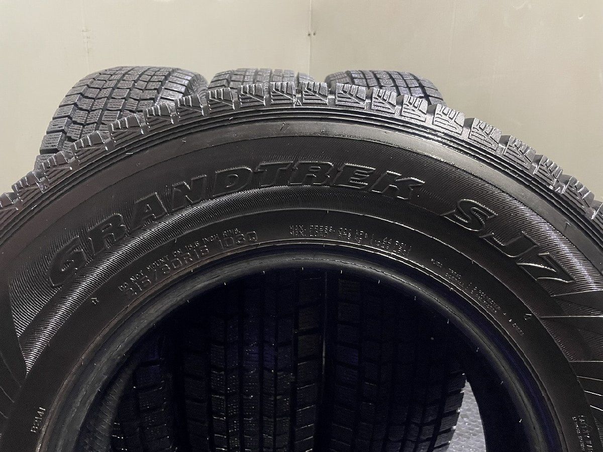 走行短め】DUNLOP GRANDTREK SJ7 215/80R16 16インチ スタッドレス 4本 