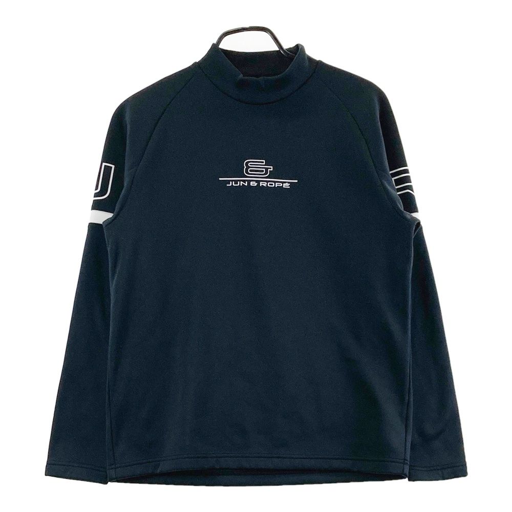 サイズ：S JUN&ROPE ジュン アンド ロペ 裏起毛 ハイネックTシャツ ブラック系 [240101681464] ゴルフウェア メンズ ストスト 5,016円