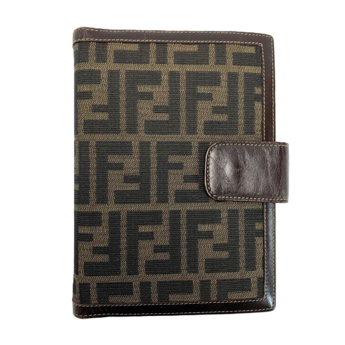 FENDI フェンディ システム手帳 6穴 アジェンダ 生活雑貨 文房具 ズッカ柄 ソーラー電卓付