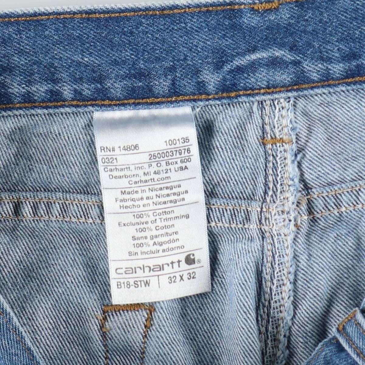 古着 カーハート Carhartt テーパードデニムパンツ メンズw33相当