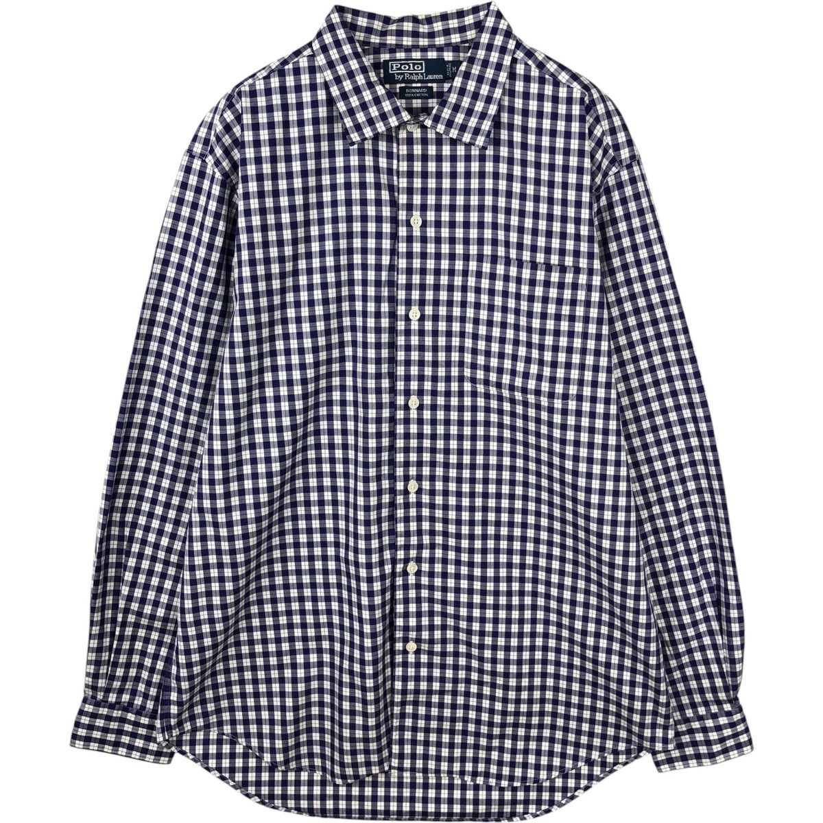 古着 ラルフローレン Ralph Lauren POLO by Ralph Lauren BONNARD 長袖 コットンチェックシャツ メンズM相当/eaa643451