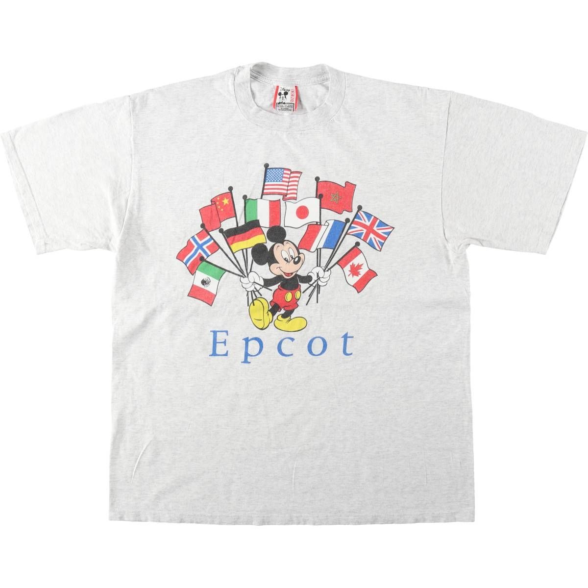 古着 90年代 Disney MICKEY MOUSE ミッキーマウス キャラクタープリントTシャツ USA製 メンズXL相当 ヴィンテージ/eaa641833