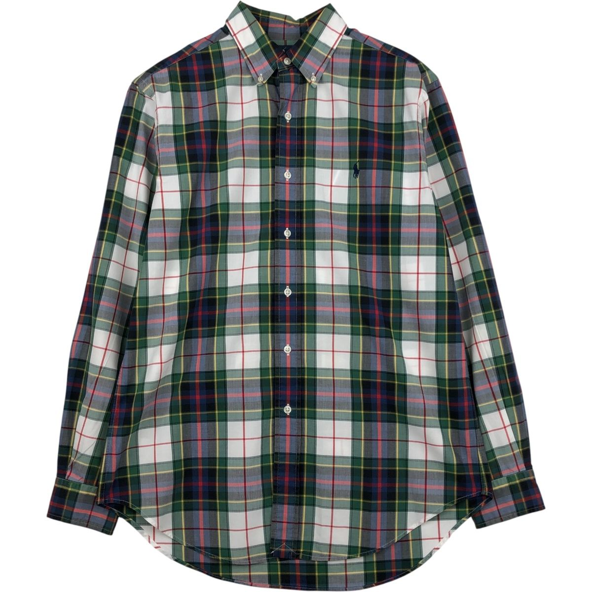 古着 ラルフローレン Ralph Lauren CLASSIC FIT 長袖 ボタンダウンチェックシャツ メンズM相当/eaa643459