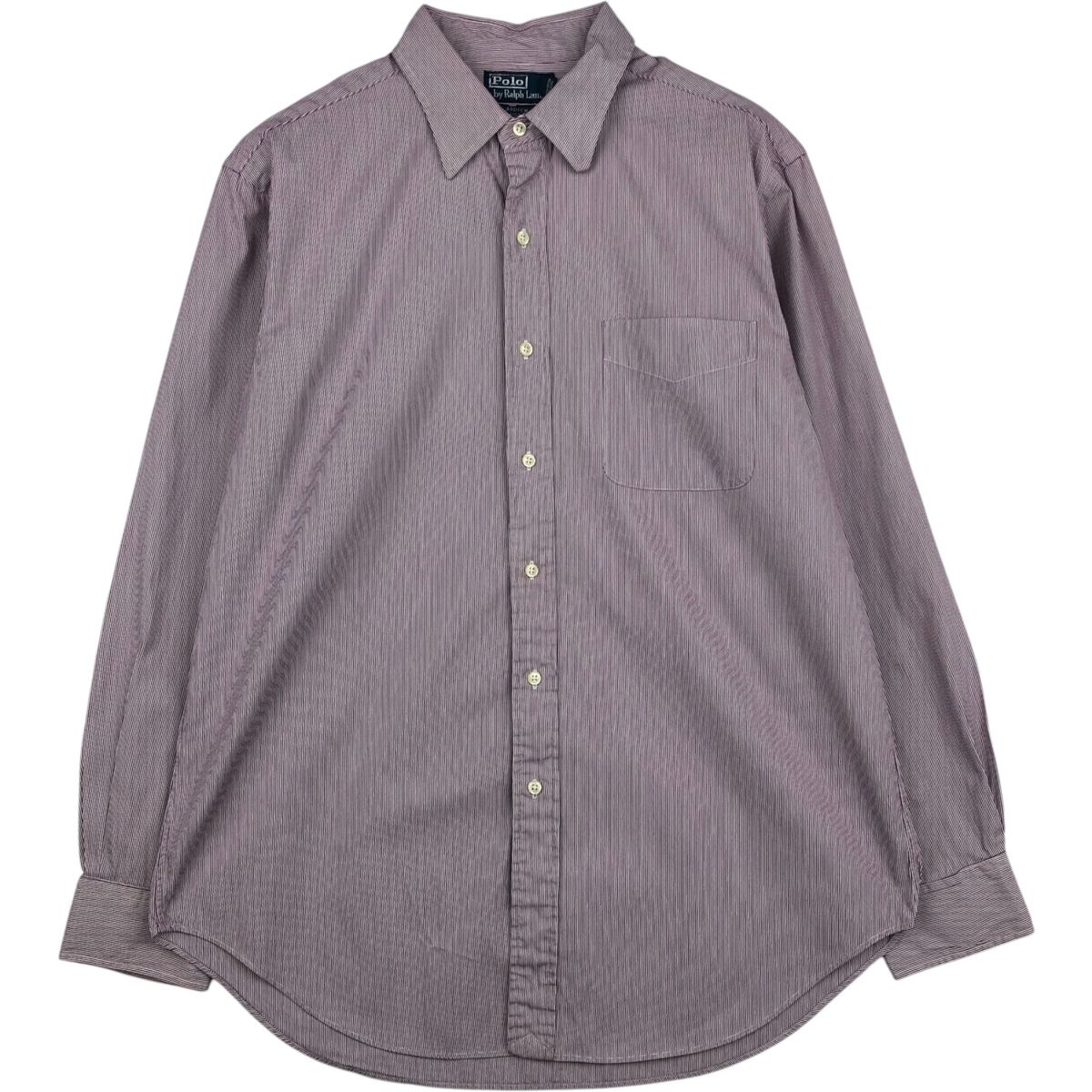 古着 ラルフローレン Ralph Lauren ANDREW CLASSIC FIT 長袖 コットンストライプシャツ メンズL相当/eaa643462