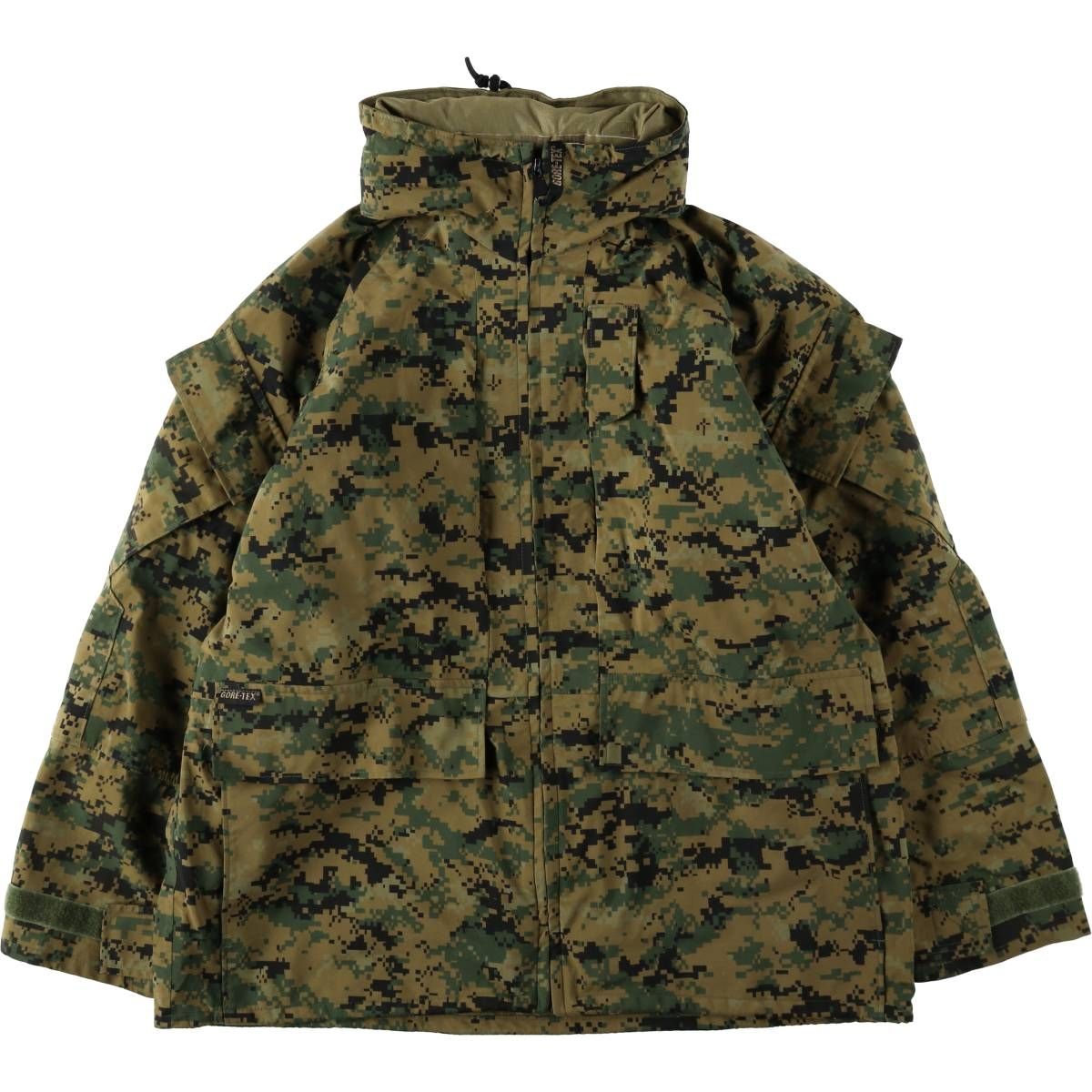 古着 米軍実品 迷彩柄 ミリタリー ゴアテックスパーカー MEDIUM-SHORT メンズM相当/eaa640597