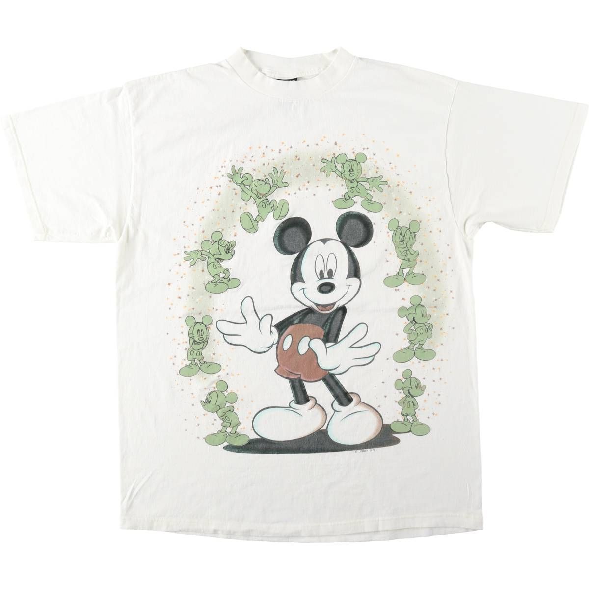 古着 90年代 MICKEY UNLIMITED MICKEY MOUSE ミッキーマウス キャラクタープリントTシャツ メンズL相当 ヴィンテージ/eaa641840