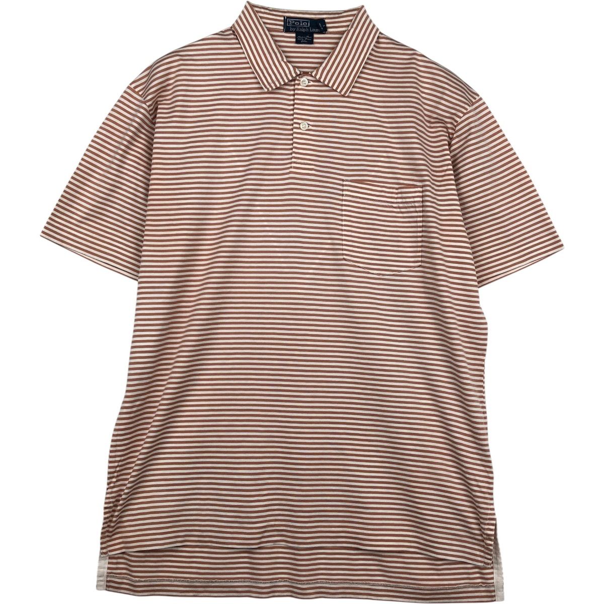 古着 ラルフローレン Ralph Lauren POLO by Ralph Lauren 半袖 ボーダー ポロシャツ メンズM相当/eaa643560