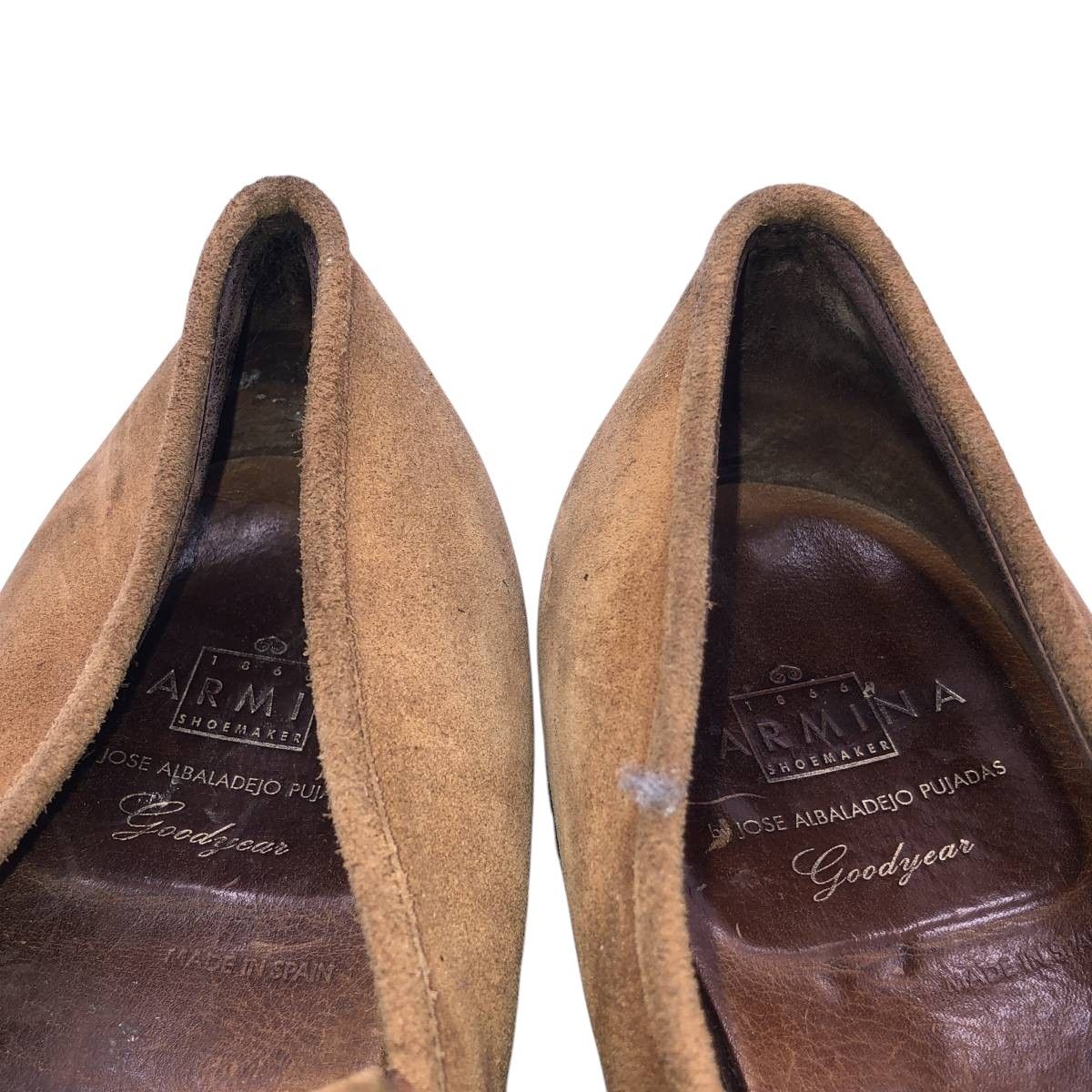 古着 JOSE ALBALADEJO PUJADAS CARMINA スエード コインローファー