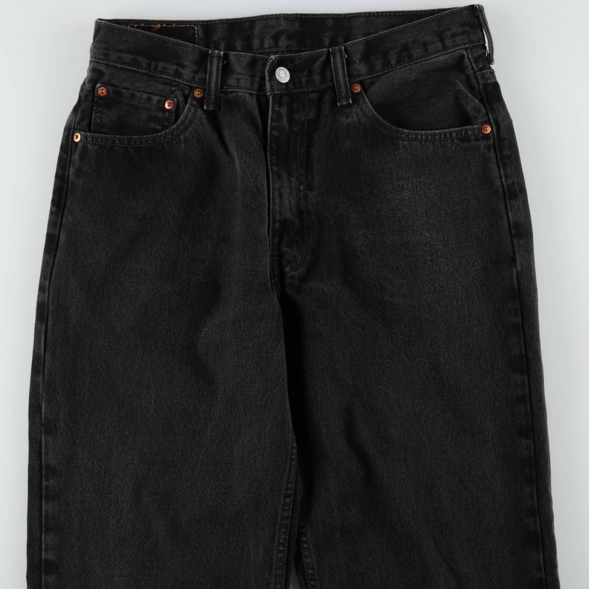 古着 リーバイス Levi's 550 ブラックデニム テーパードデニムパンツ