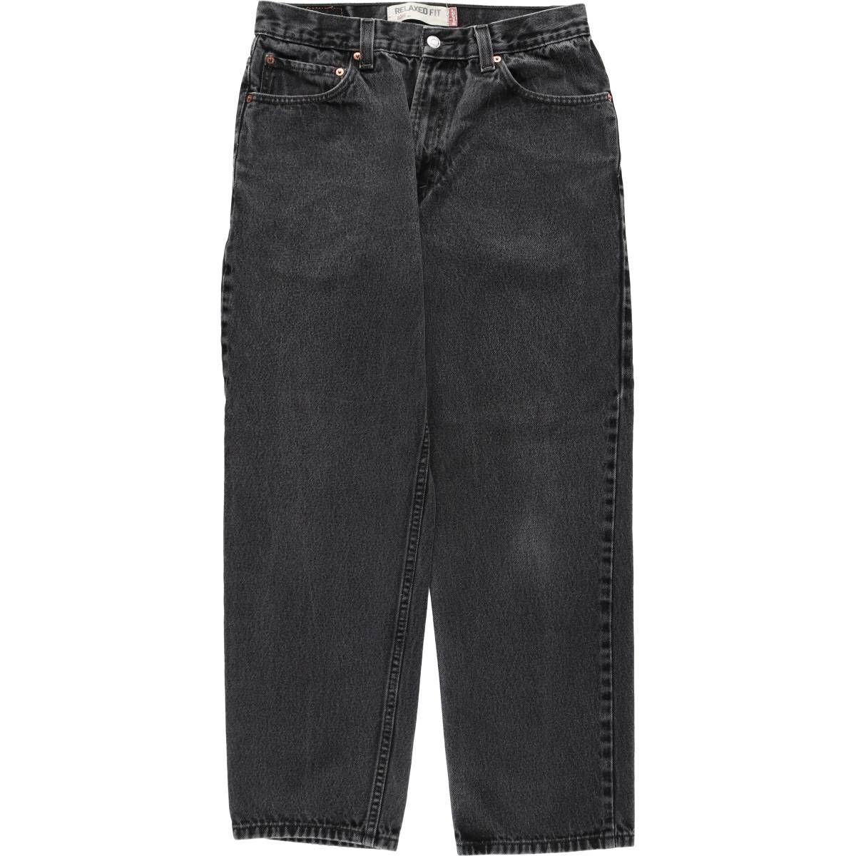 古着 00年代 リーバイス Levi's 550 RELAXED FIT ブラックデニム テーパードデニムパンツ メンズw31相当/eaa633890