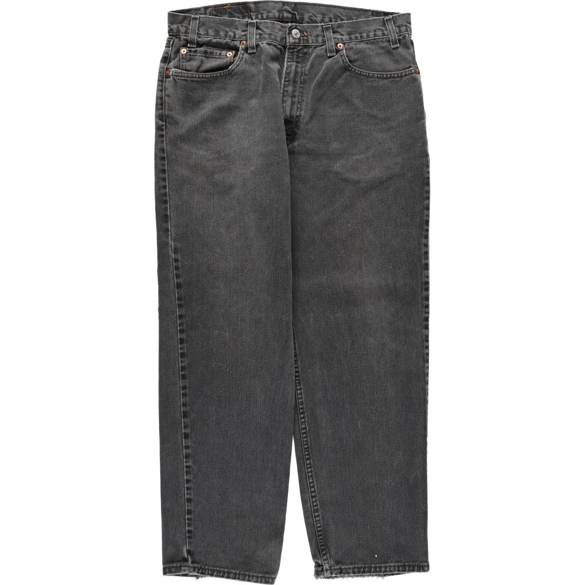 古着 00年代 リーバイス Levi's 550 RELAXED FIT ブラックデニム テーパードデニムパンツ USA製 メンズw36相当/eaa633941