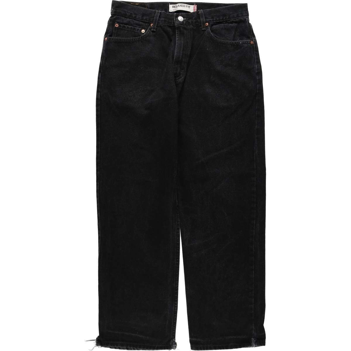 古着 00年代 リーバイス Levi's 550 RELAXED FIT ブラックデニム テーパードデニムパンツ メンズw33相当/eaa633891
