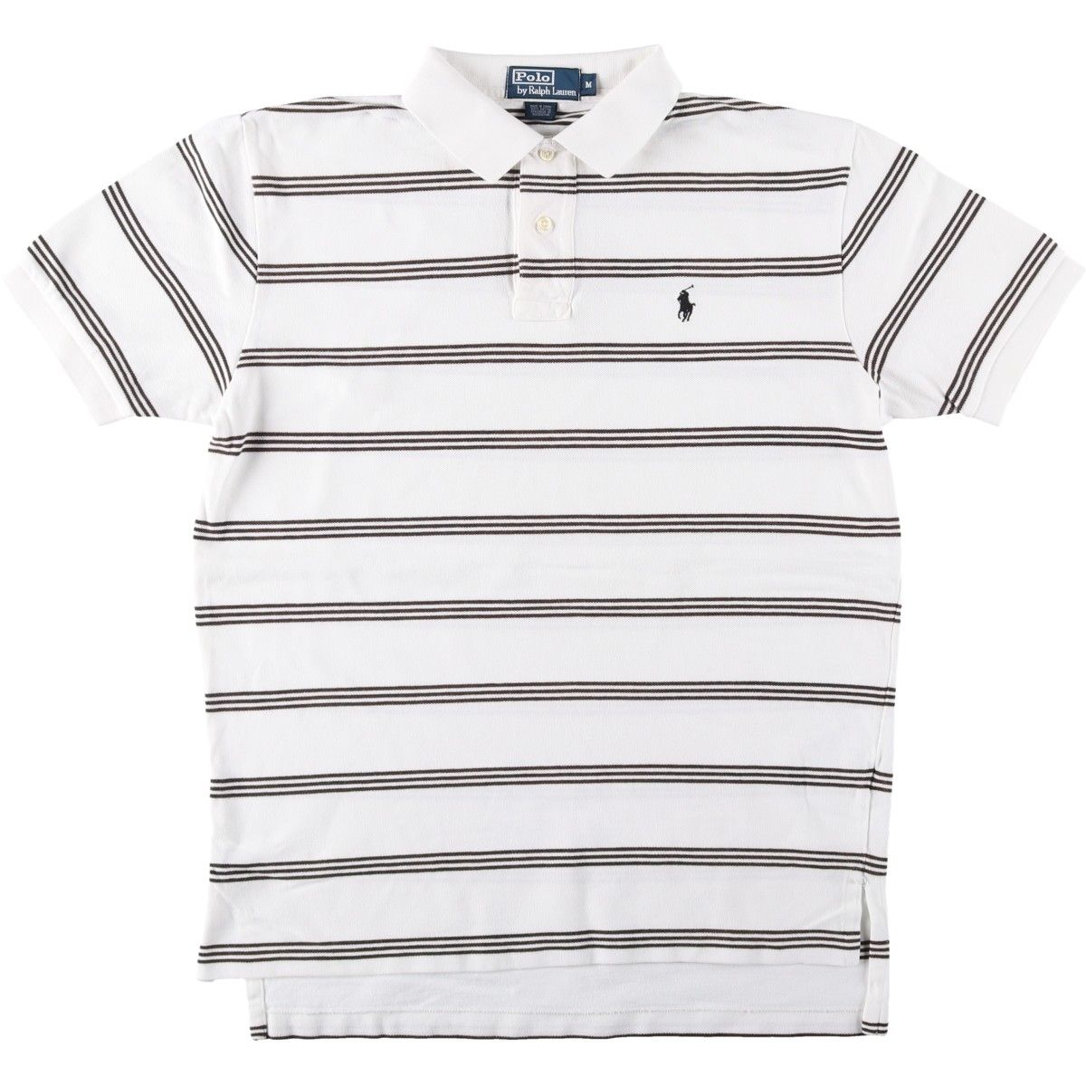 古着 ラルフローレン Ralph Lauren POLO by Ralph Lauren 半袖 ボーダー ポロシャツ メンズM相当/eaa644209