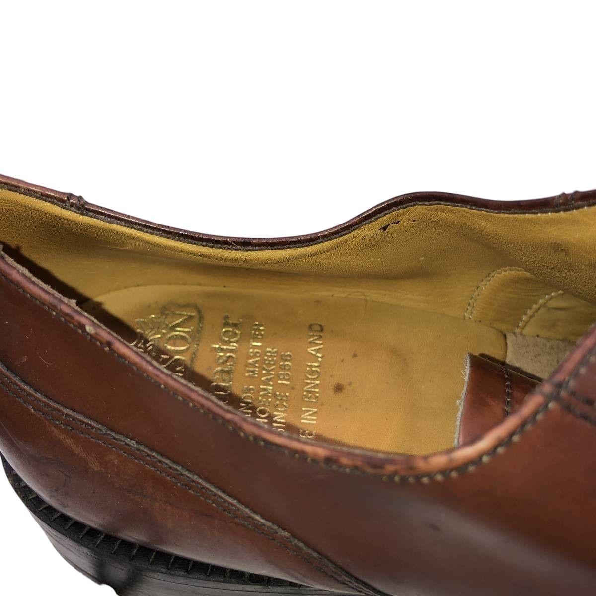 古着 グレンソン GRENSON footmaster ストレートチップシューズ 英国製