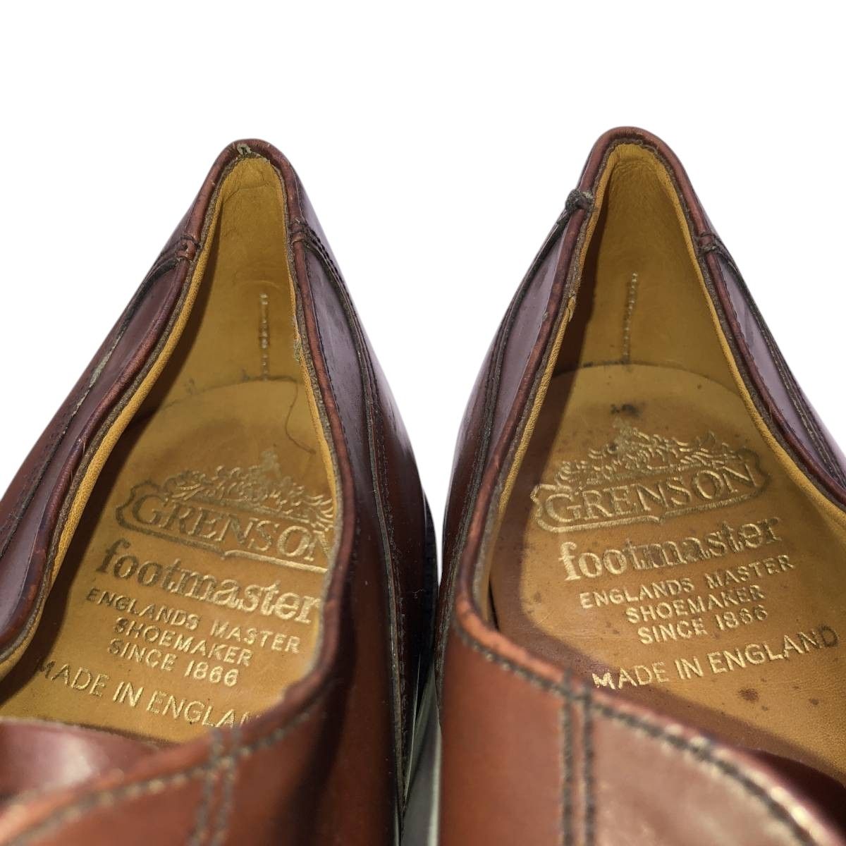 古着 グレンソン GRENSON footmaster ストレートチップシューズ 英国製