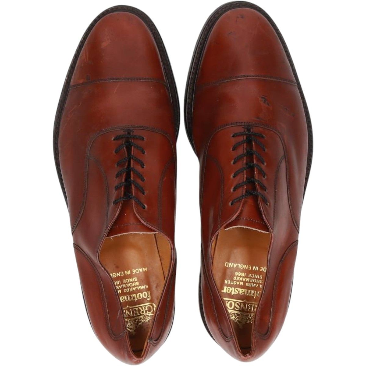 古着 グレンソン GRENSON footmaster ストレートチップシューズ 英国製