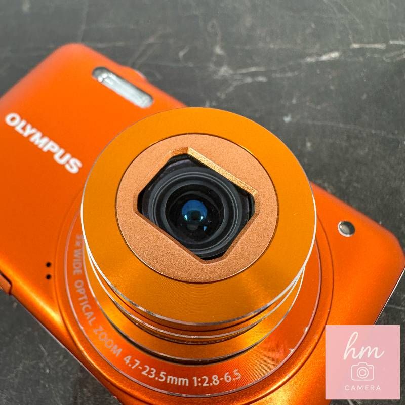 美品】OLYMPUS VG-145 オレンジ 1400万画素 光学5倍ズーム 広角26mm 