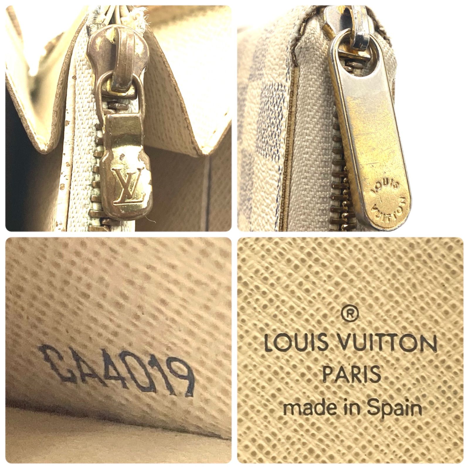 LOUIS VUITTON ルイヴィトン ダミエ アズール ジッピーウォレット 