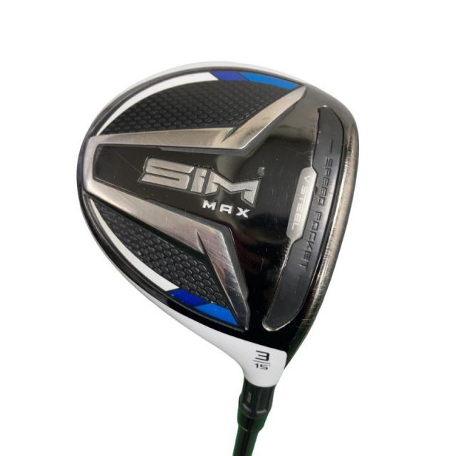【中古】 テーラーメイド SIM MAX 3W フェアウェイウッド FW リシャフト (フレックスその他) メンズ 男性用 右利き 右用 Cランク ゴルフクラブ