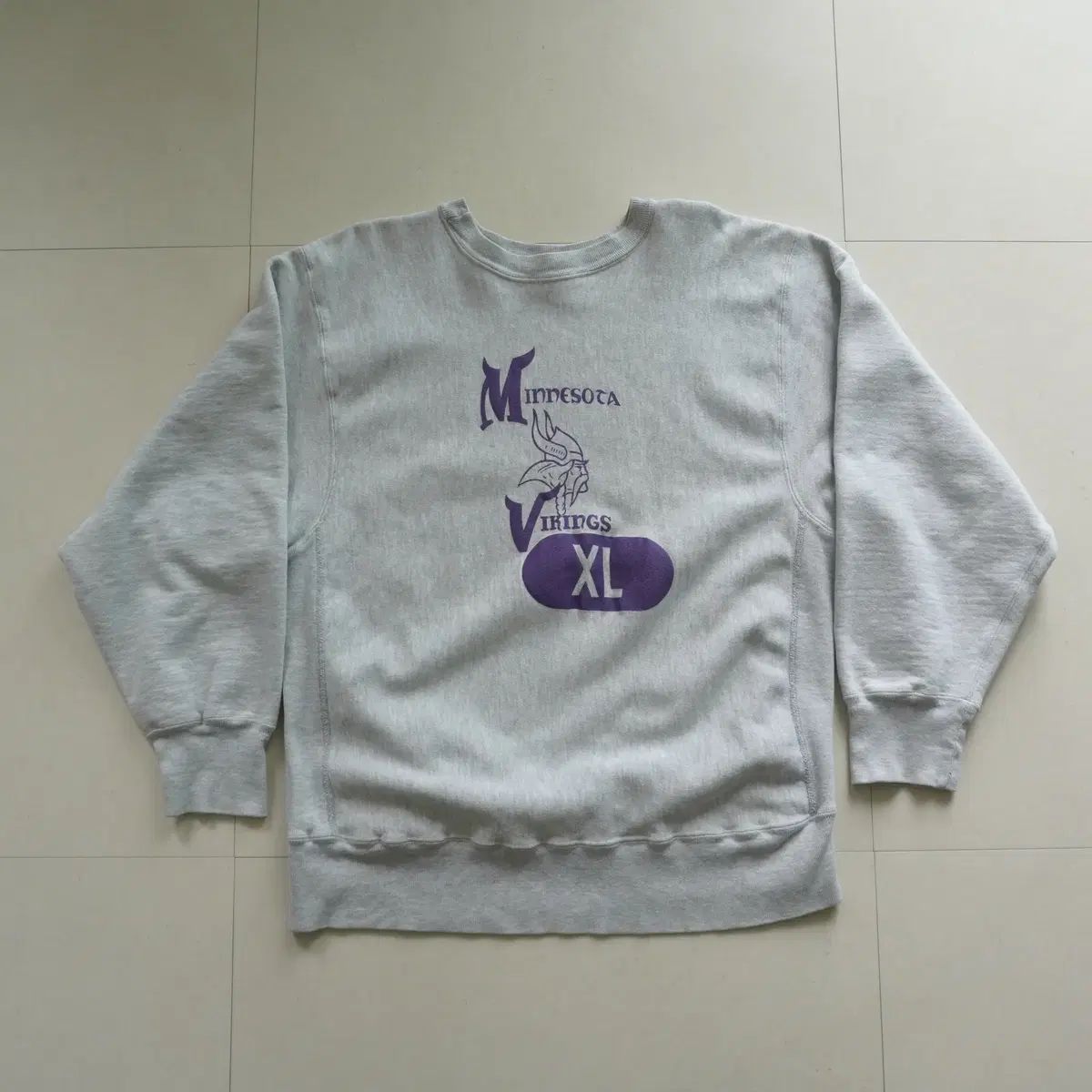 80s チャンピオン リバースウィーブ NFLミネソタ スウェット (XL 