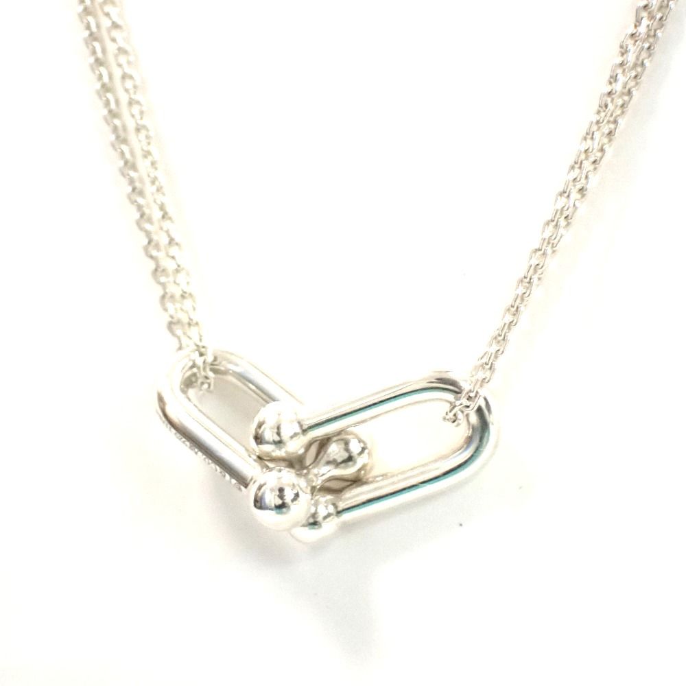 Th1013102 ティファニー ハードウェア ダブルリンク ネックレス シルバー925 Ag925 レディース TIFFANY&Co. 良好・中古