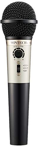 WINTECH(ウィンテック) 【エコー機能搭載カラオケマイク】 KEM-02 カラオケ/スピーチ/ボーカル エコーレベル ミニプラグ/標準プラグ対応 3mコード 廣華物産 国内発送 55ee14be