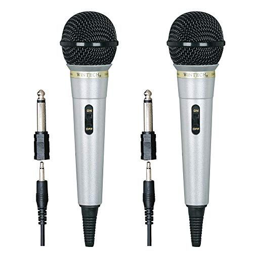 ダイナミックマイク２本セット DSM-01X2 Φ3.5mm/Φ6.3mm対応(アダプタ付） 有線マイク 国内発送 8b569ba4