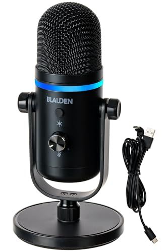 配信用 ASMR マイク 【クリアに音を伝えるS/N比96dB】 PC スマホ LED USB ゲーミングマイク コンデンサマイク コンデンサーマイク 単一指向性マイク (Windows/Mac/Android対応) AK-860B 国内発送 16273b7e