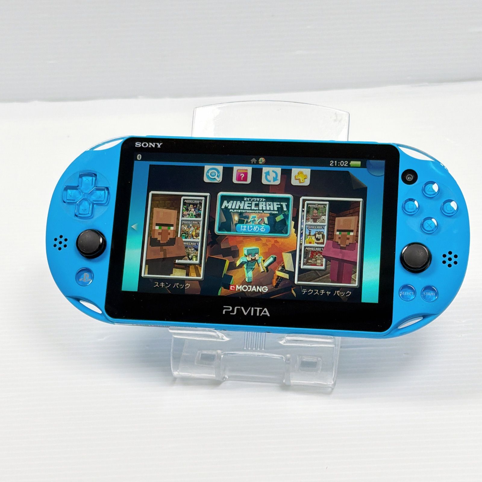 美品 PSVITA PCH 2000 アクアブルー PlayStation Vita FW3.74 遊べる 