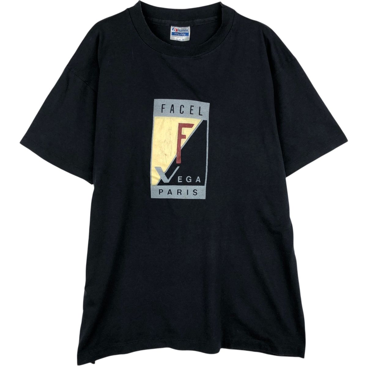 古着 80年代 ヘインズ Hanes FACEL VEGA ファセルヴェガ アドバタイジングTシャツ USA製 メンズXL相当 ヴィンテージ/eaa640741