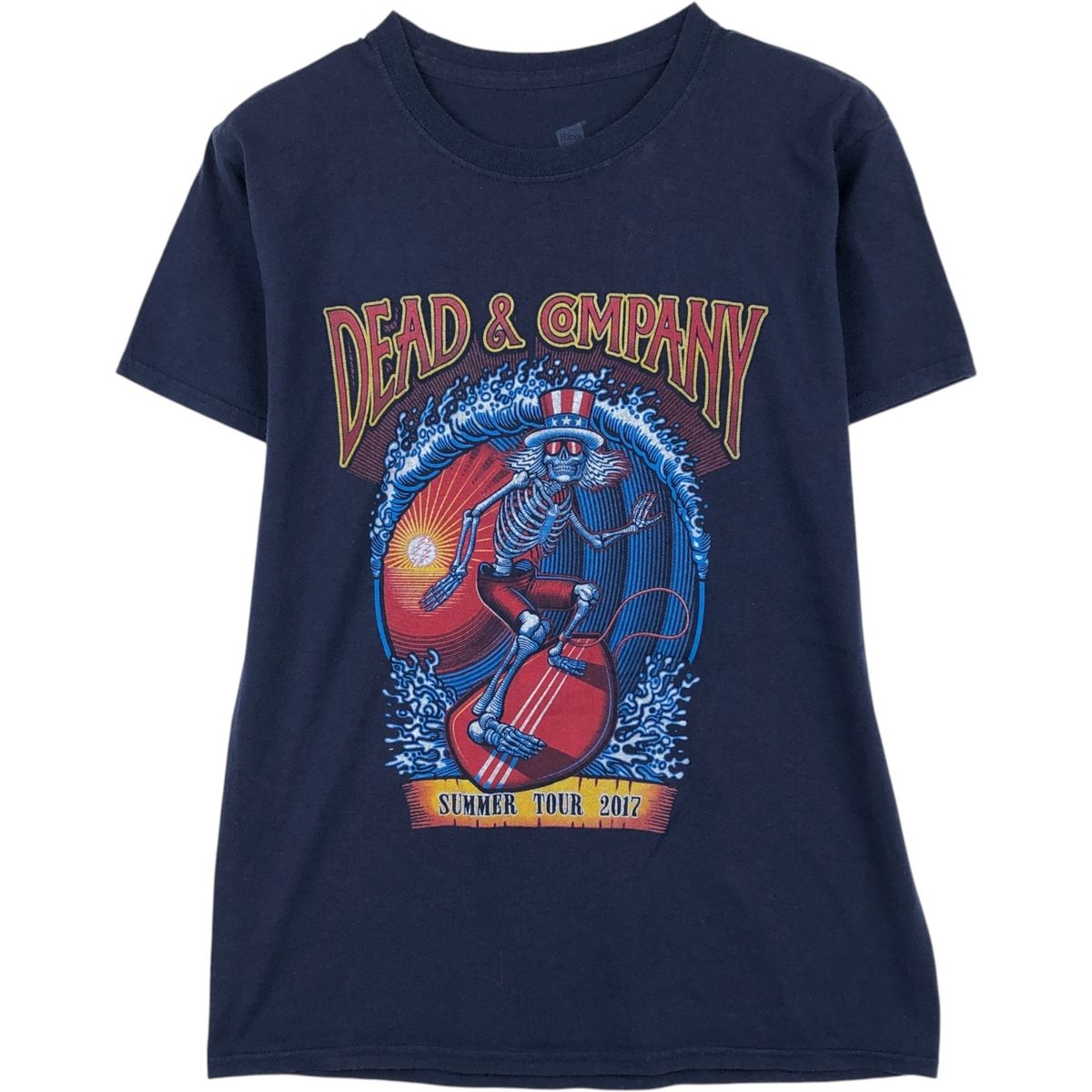 古着 ヘインズ Hanes DEAD ＆ COMPANY デッドアンドカンパニー ドクロ柄 スカル柄 バンドTシャツ バンT メンズS相当/eaa640368