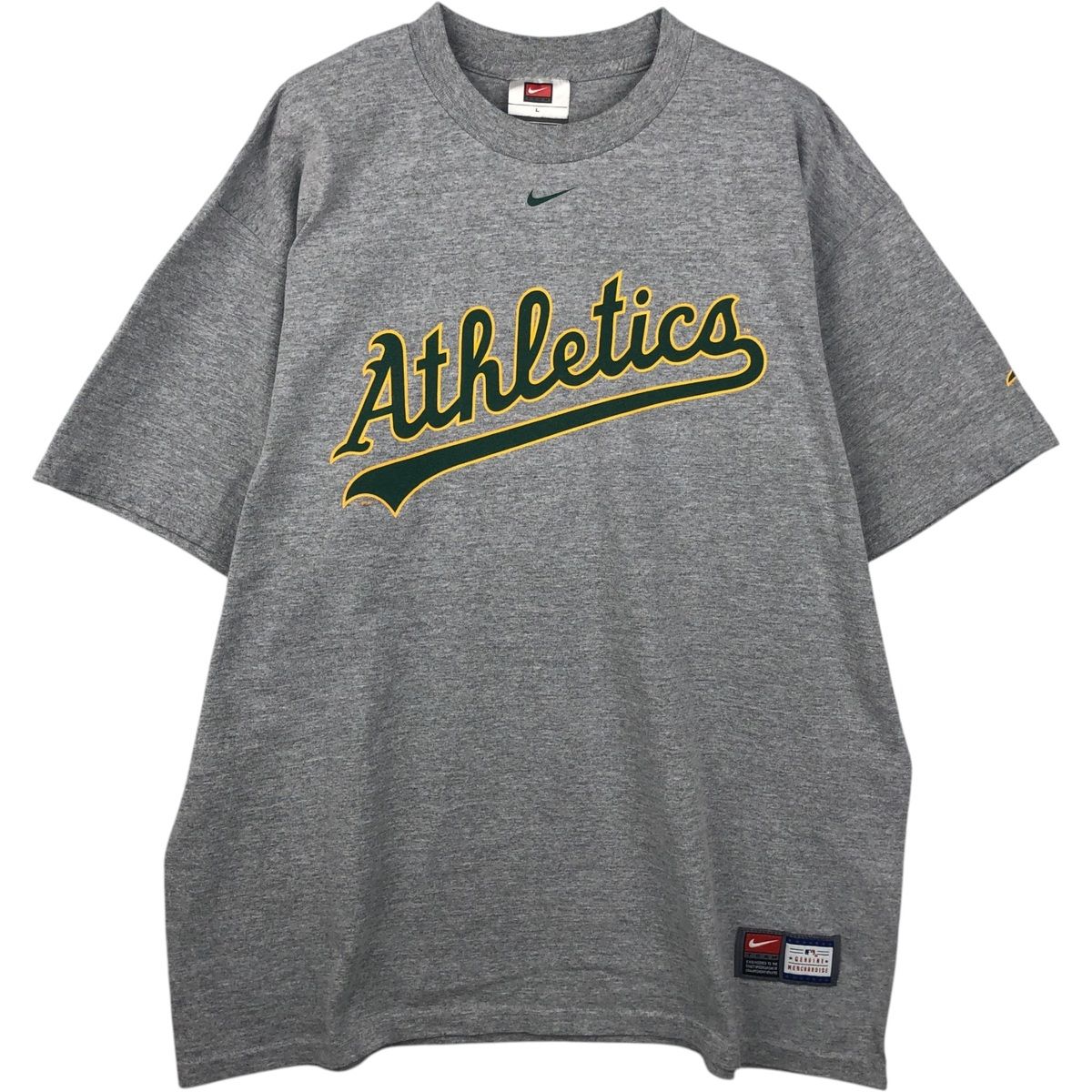 古着 00年代 ナイキ NIKE TEAM MLB OAKLAND ATHLETICS オークランドアスレチックス スポーツプリントTシャツ メンズL相当/eaa638953