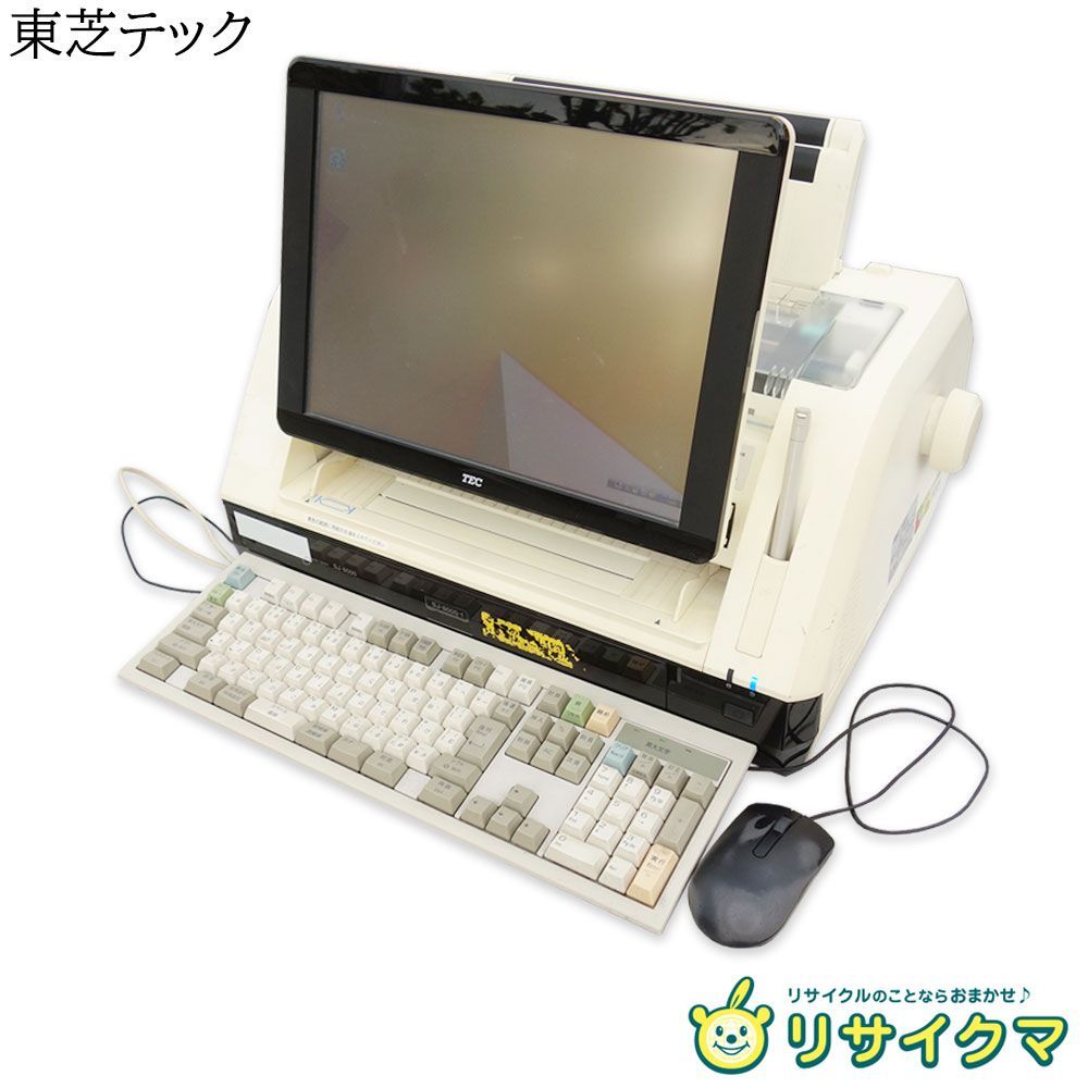 【中古】M▽東芝テック 事務コン 事務用コンピュータ 伝票印刷 タッチパネル プリンタ部一体型 100V SJ-8000-R (40072)